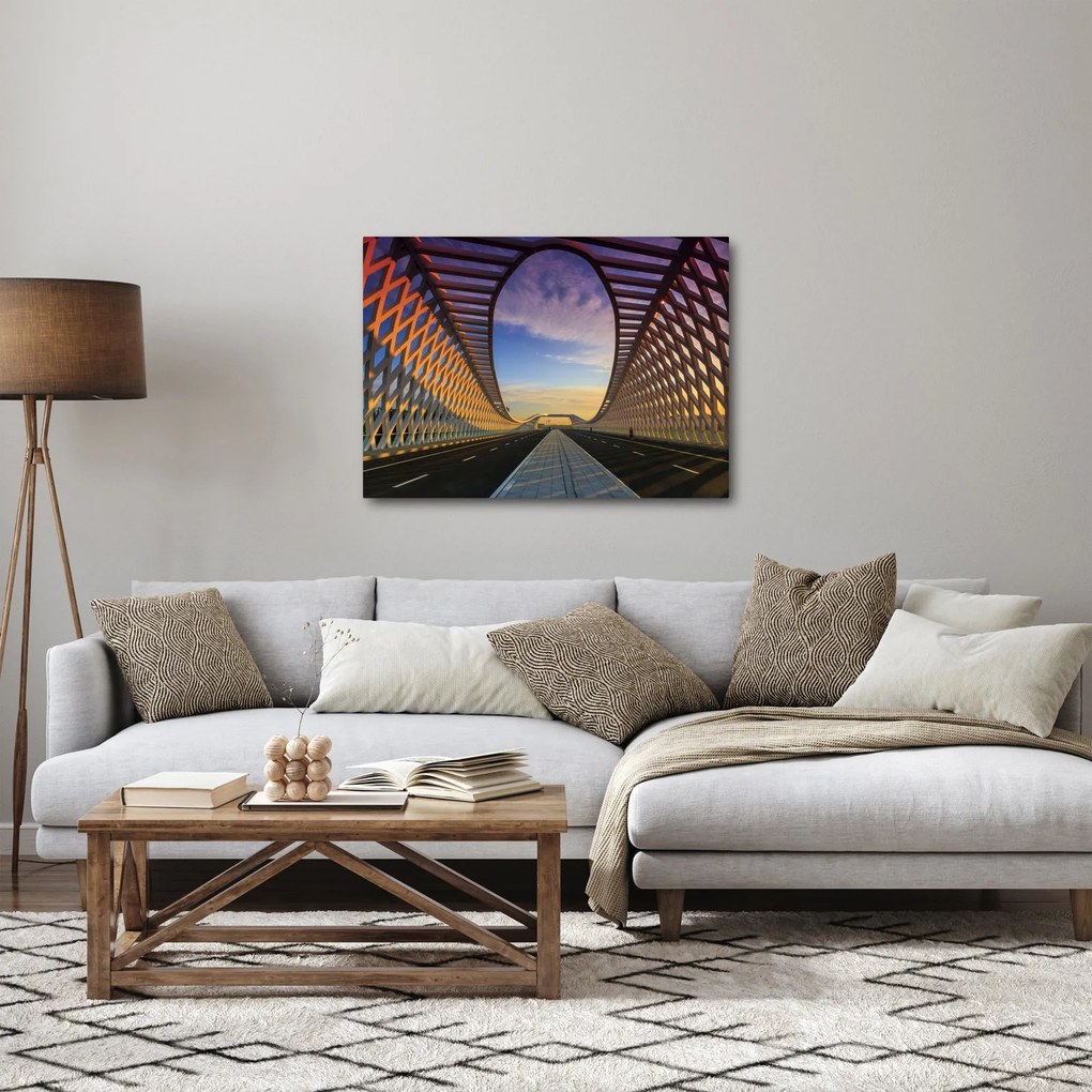 Tablou - Pod cu arhitectură modernă (70x50 cm)