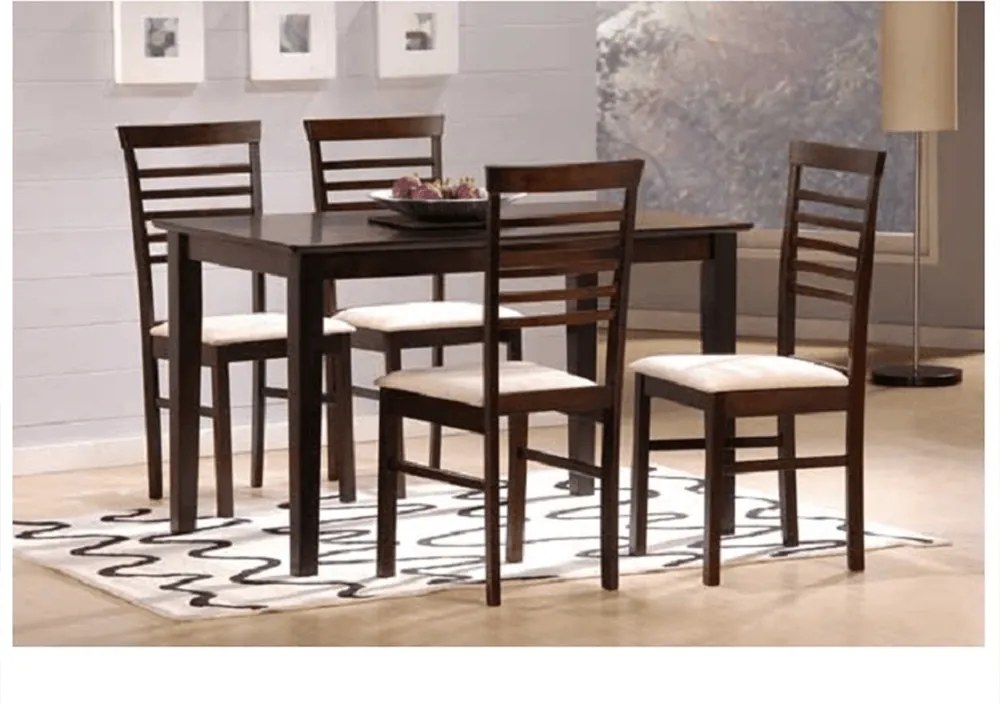 Set dining, MDF nuc/material bej, BRISBO 1+4