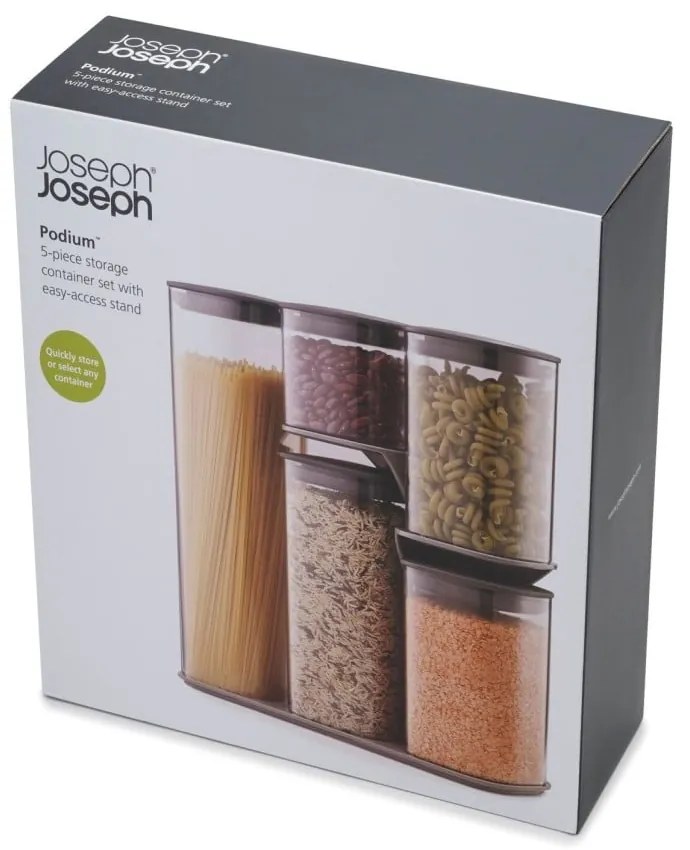 Recipiente 5 buc. pentru alimente Podium – Joseph Joseph
