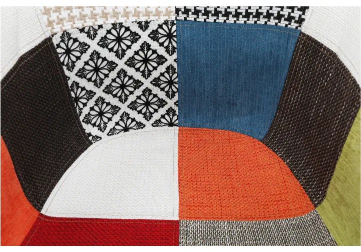 Fotoliu cu design Patchwork colorat / Fag , TOBO 3 NEW