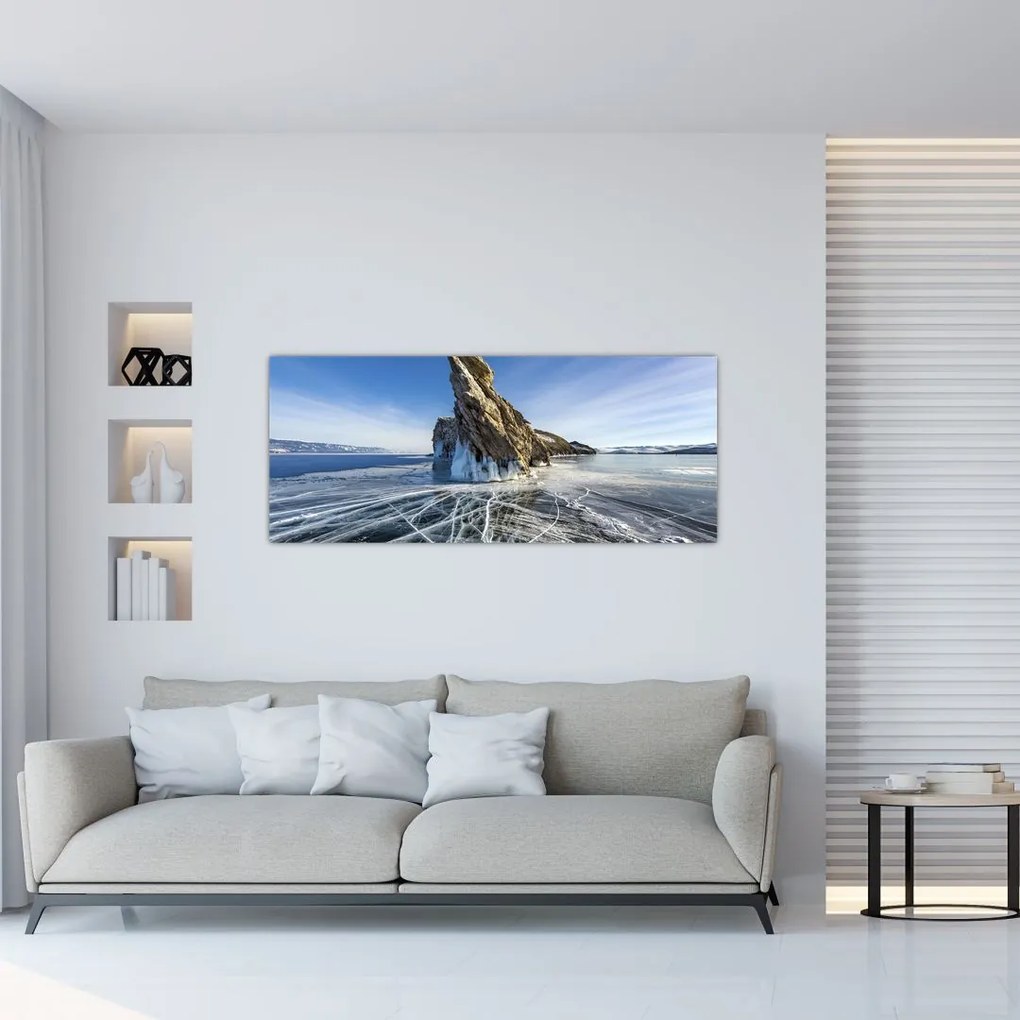 Tablou cu piatra înghețată (120x50 cm)