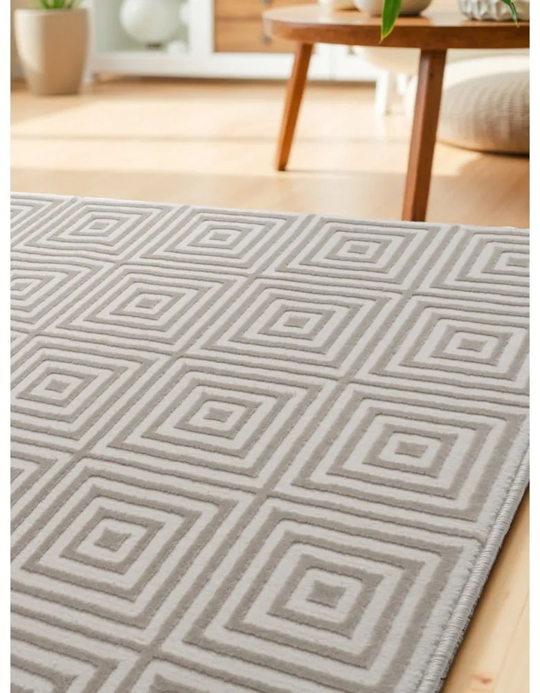 Covor tip traversă bej/crem 80x240 cm Perles Tourmaline – Elle Decoration