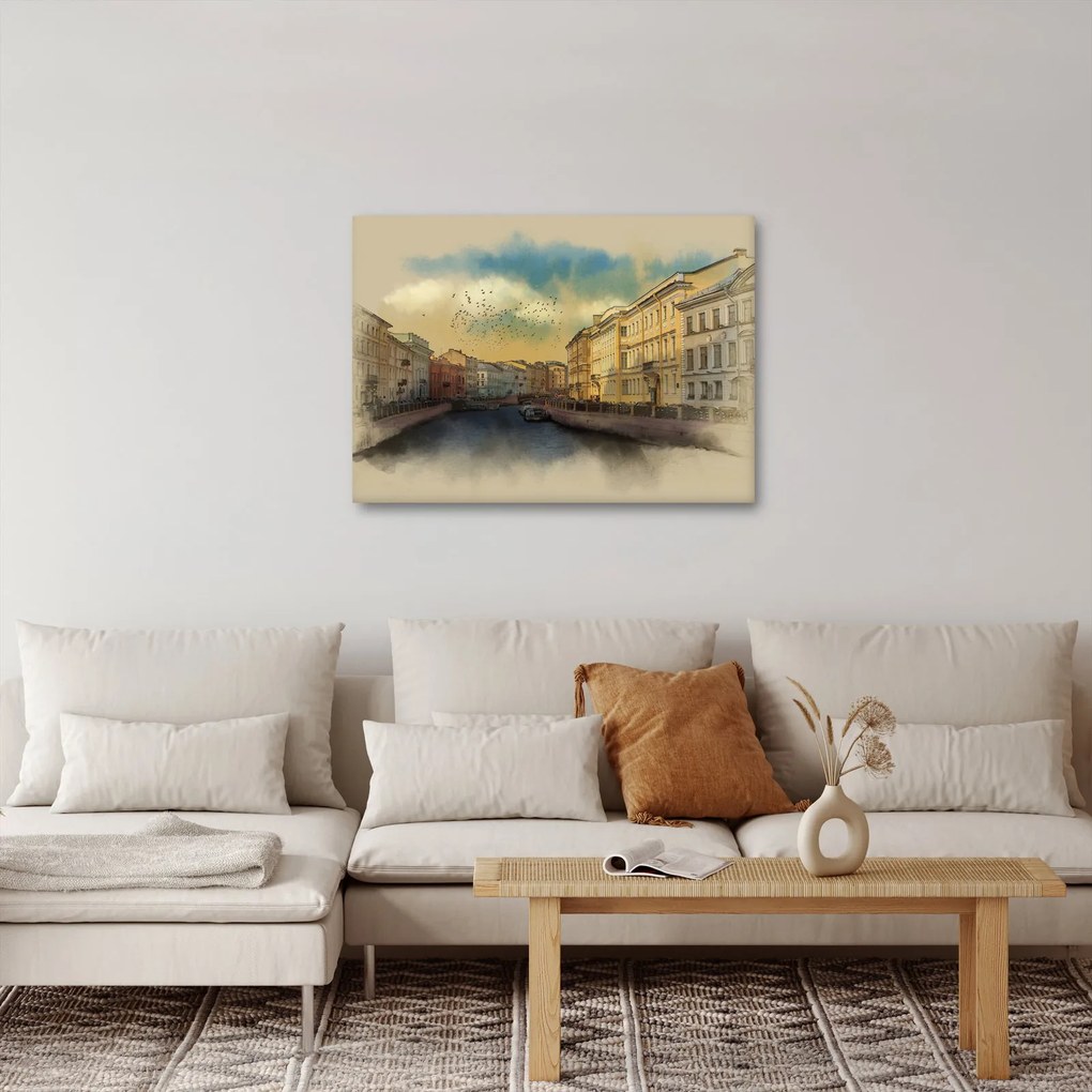 Tablou - Râul Moyka, Sankt Petersburg, Rusia (70x50 cm)