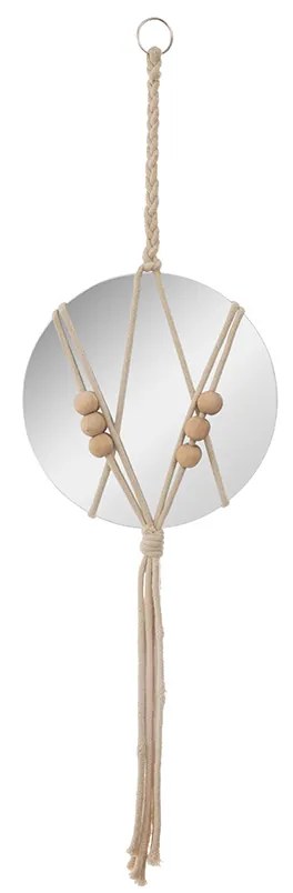 Decoratiune de perete cu oglinda JJA Corde Round