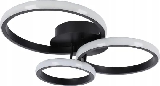 Lampă de plafon LED dimabilă 70W/230V 3000-6500K, neagră, cu telecomandă