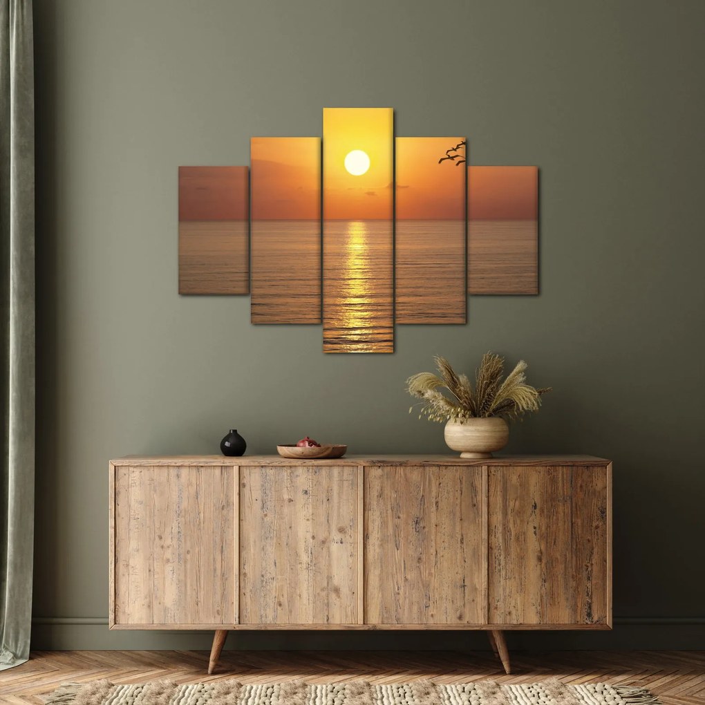 Tablou - Apus de soare peste ocean (150x105 cm)
