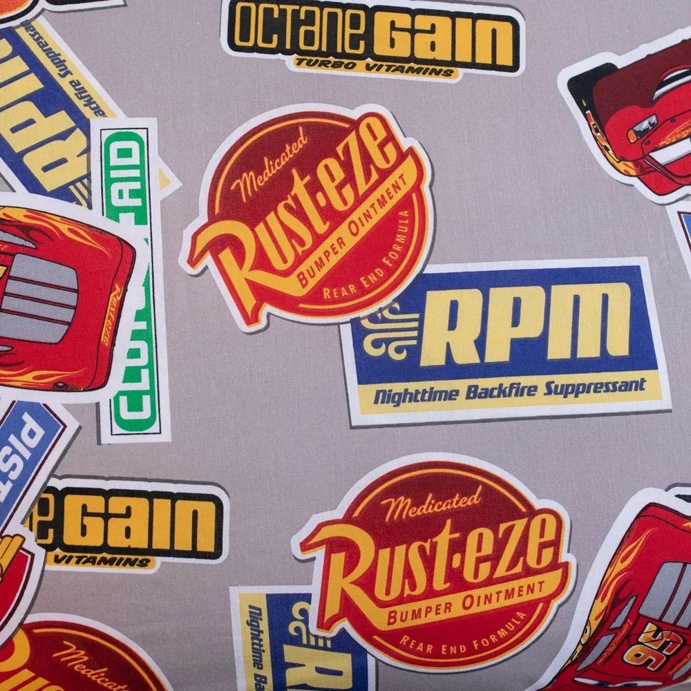 Lenjerie de pat pentru copii roșie din bumbac pentru pat de o persoană 140x200 cm Cars "Legend" – Jerry Fabrics