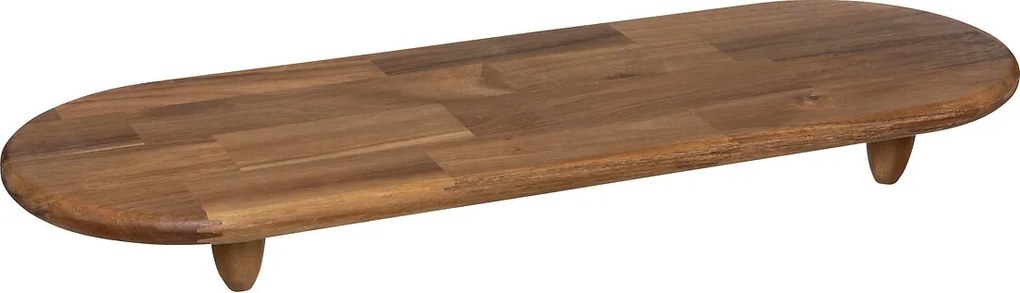 Platou cu picioare acacia 70 x 25 cm