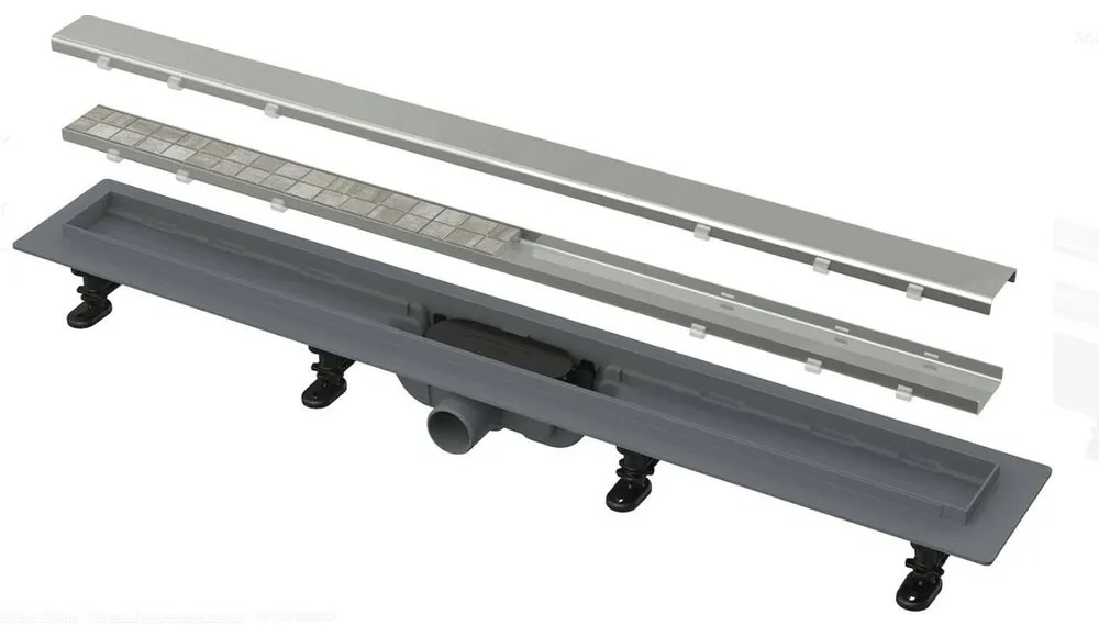 Set rigola pentru dus cu capac Alca APZ19 Simple 95 cm