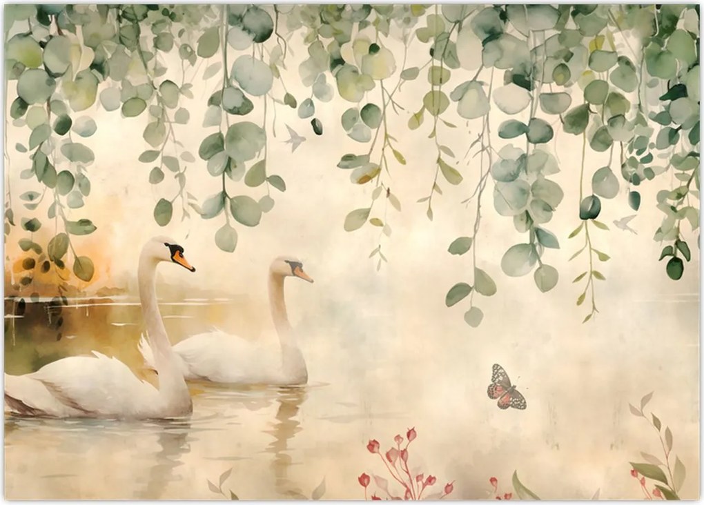 Tablou - Lac, acvariu (70x50 cm)