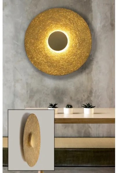 Aplică LED SOLE LED/7W/230V d. 44 cm auriu