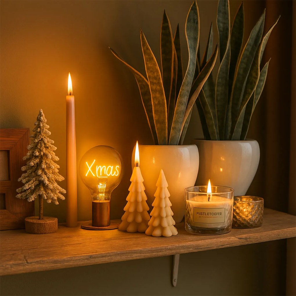 Bec LED de Crăciun E27 G125 chihlimbar 1,8W 100 lm 1800K