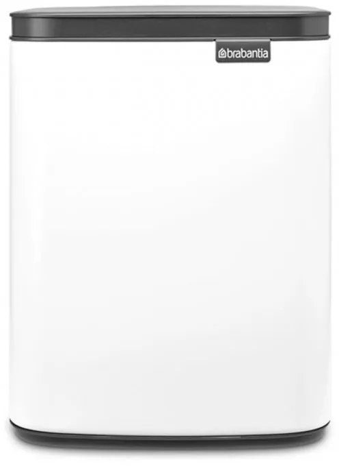 Cos de gunoi Brabantia Bo Small 1006627, 7 L, Deschidere lina si silentioasa, Baza antiderapanta, Alb