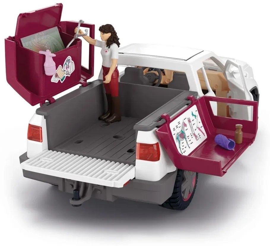 Schleich 42704 Veterinar mobil cu remorcă