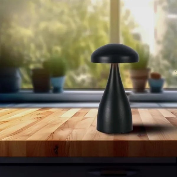 Lampă de birou LED reglabilă, reîncărcabilă, 1W, 5V, 3000-6000K, 1800 mAh, negru