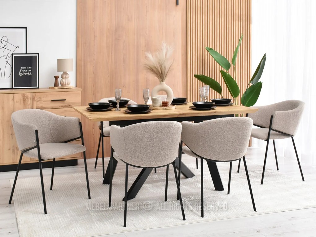 Scaun Chad (bej + negru). Promo -19%. 1111006
