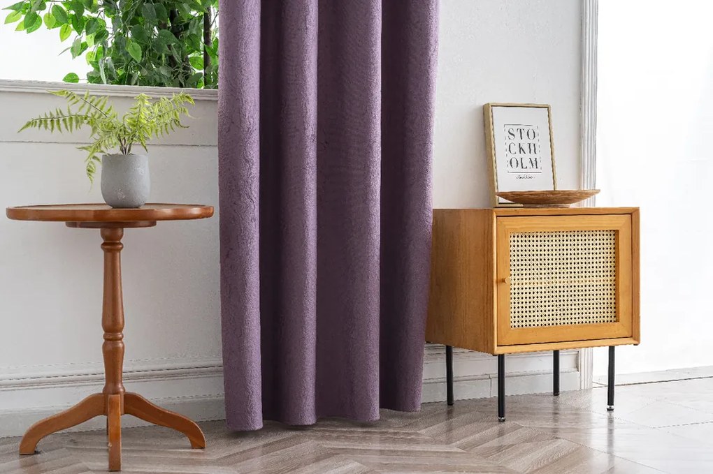 Draperie opaca DUNES VELVET 140x250 cm, mov Agatat: Rejansa