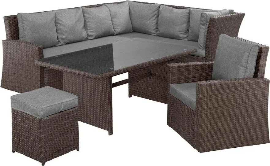 Set luxos mobilier de grădină din ratan Avenberg FIRENZE