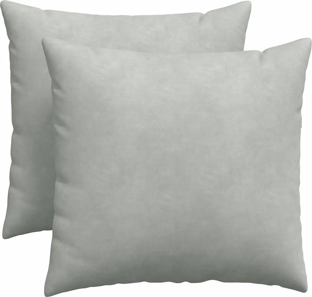 vidaXL Perne pentru canapea 2 pcs Gri deschis 50 x 50 cm