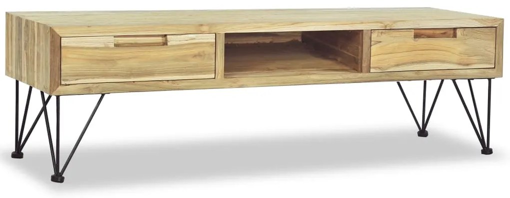 vidaXL Comodă TV, 120 x 35 x 35 cm, lemn masiv de tec