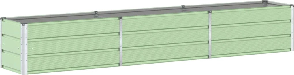 vidaXL Jardinieră Verde pastel 480 x 50 x 45 cm Oțel Galvanizat