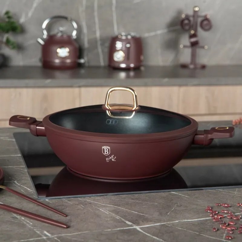 BerlingerHaus Wok cu capac Leonardo 30 cm