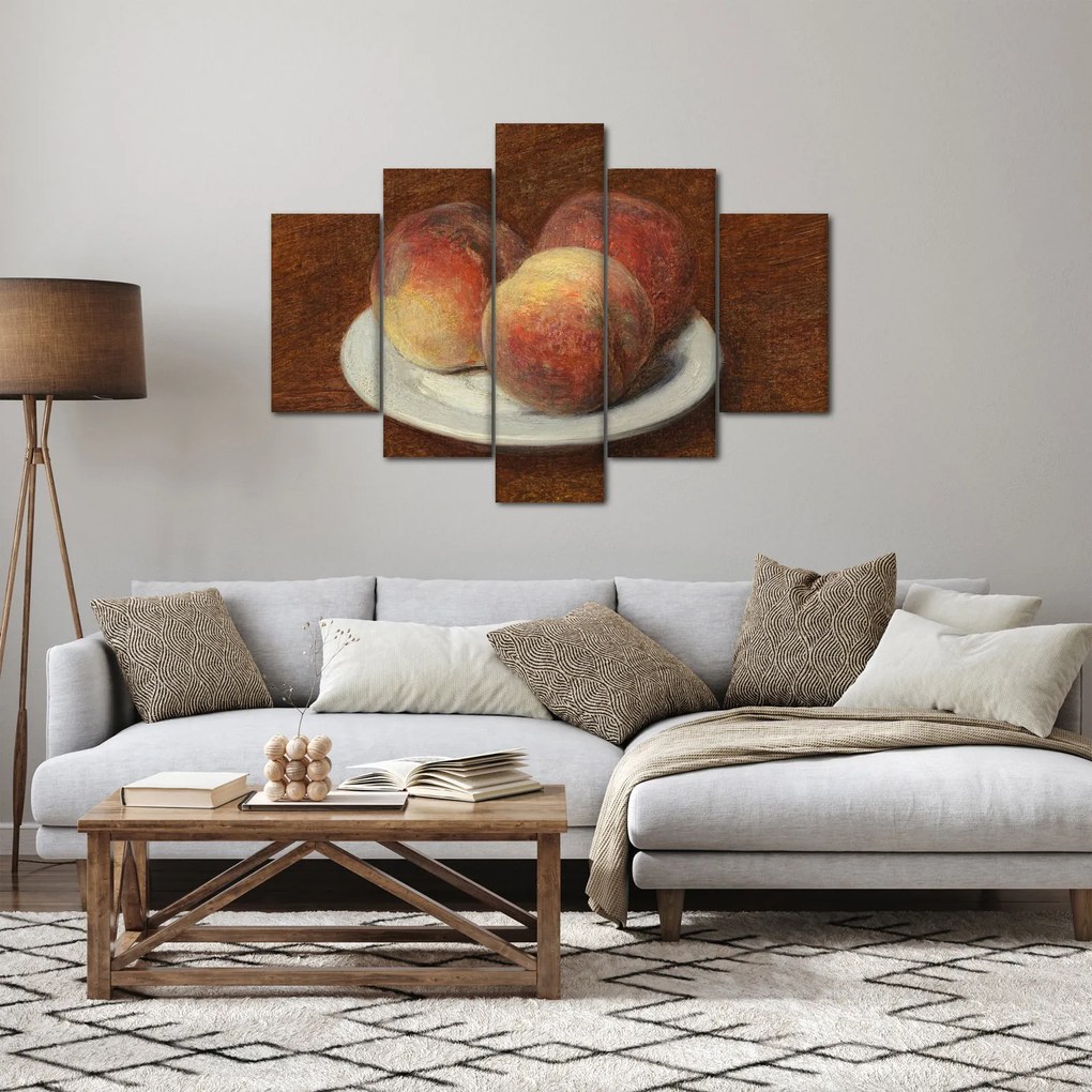 Tablou - Henri Fantin-Latour, Three Peaches on a Plate, reproducere (150x105 cm)