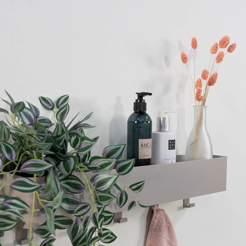 Raft pentru baie taupe de montat pe perete din oțel Multi – Spinder Design