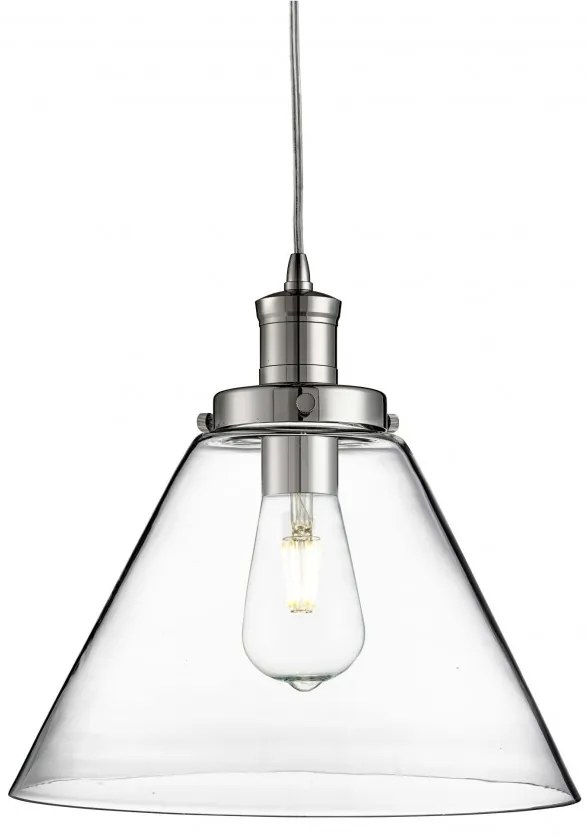 Lustra / Pendul design modern Pyramid crom/clar 3228CC SRT