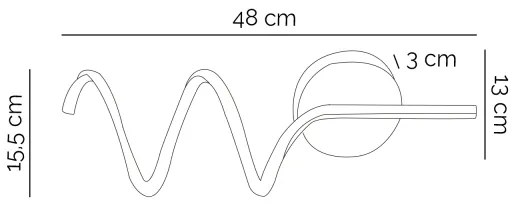 Aplică LED ONLI TWIST LED/6W/230V 4000K negru