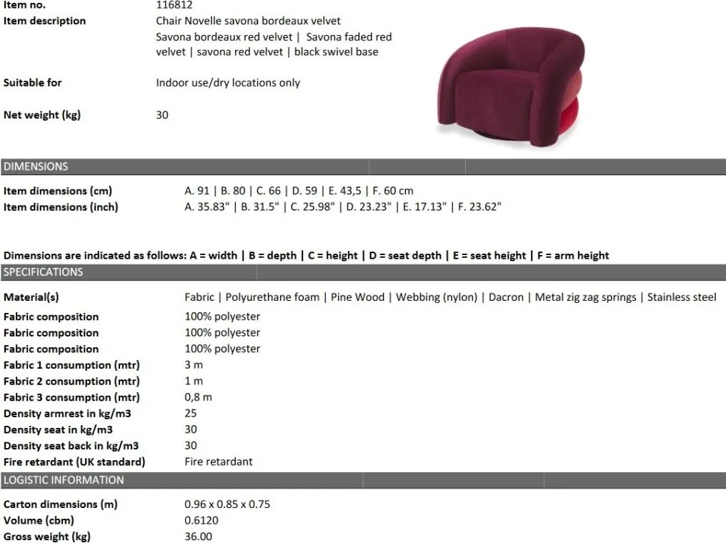 Fotoliu pivotant design elegant LUX Novelle