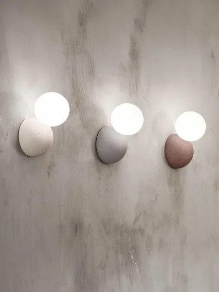 Ondaluce - Aplica de perete ROCK 1xG9/7W/230V beton/alb