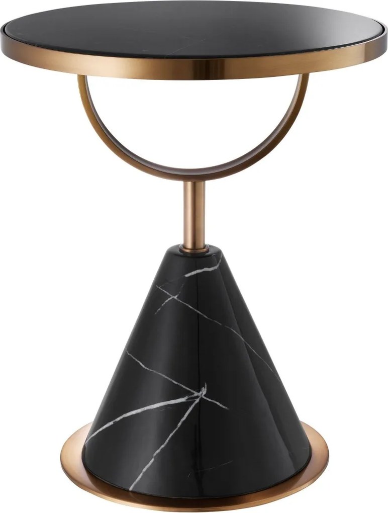 Masuta laterala design LUX Park Lane, cupru/ negru 113805 HZ