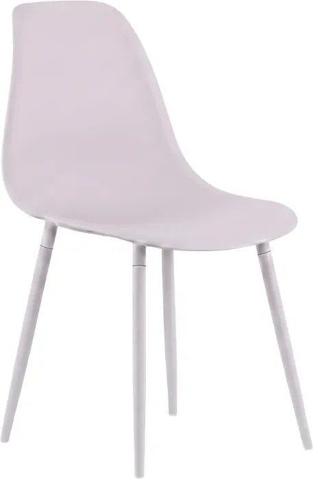 Scaun bucatarie OSAKA plastic, roz gri