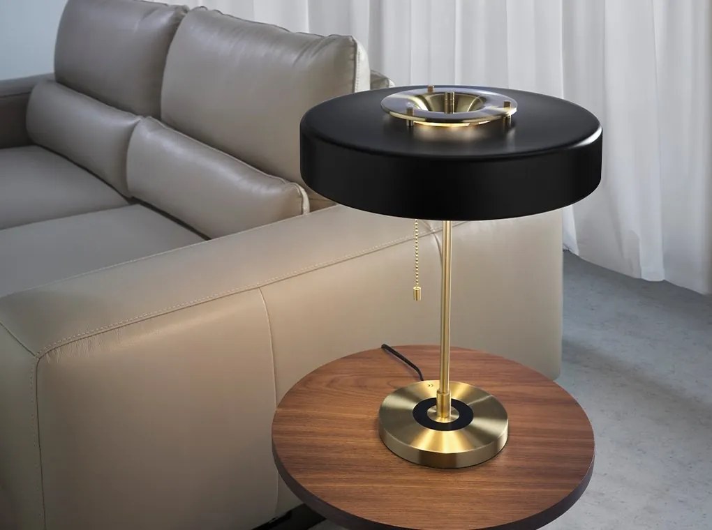 Lampa de masa eleganta design minimalist Gold and Black