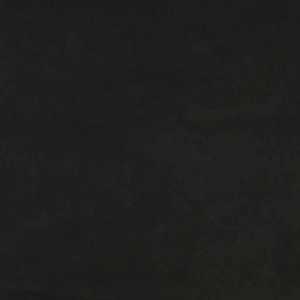Cadru de pat, negru, 140x190 cm, catifea Negru, 25 cm, 140 x 190 cm