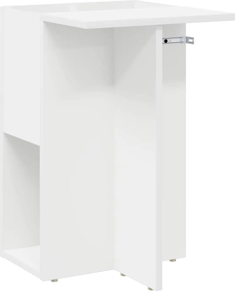 vidaXL Masă laterală Alb 35 x 40 x 55 cm Lemn compozit