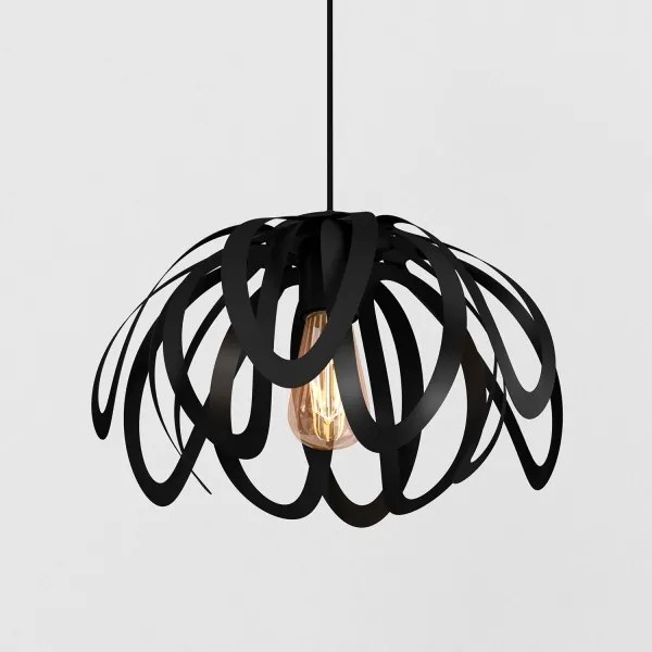 Lustră pe cablu ORCHID 1xE27/60W/230V neagră