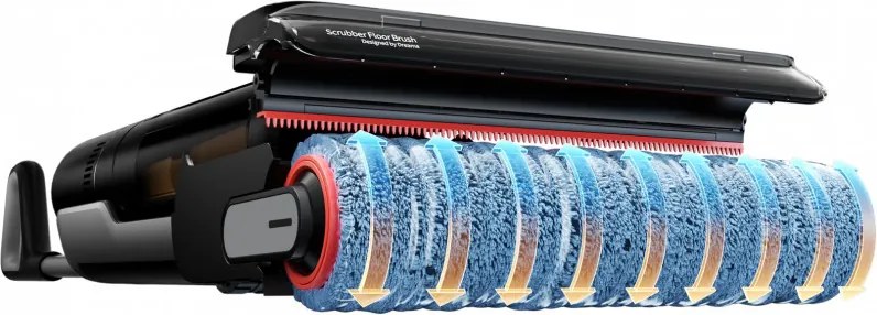 Aspirator vertical si mop Dreame H12 Pro FlexReach HHR44A, 400 W, 18 000 Pa, 50 min, 4 moduri, Curatare umeda pana la 90°C, Autocuratare si autosuscare, Ecran LED, Negru