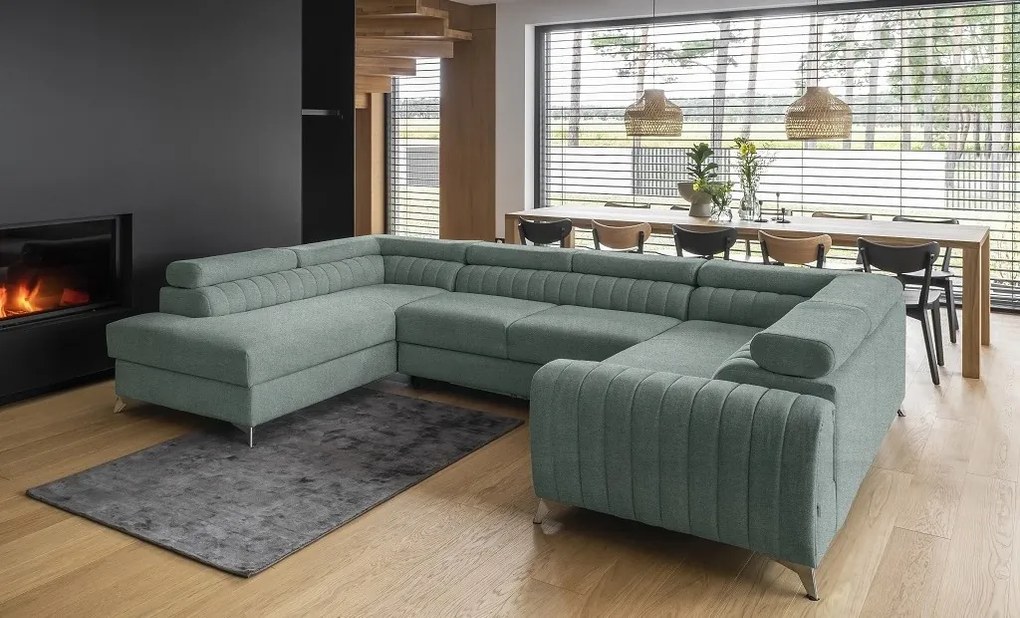 Coltar living extensibil Louis – L340 x l202 x h92 cm