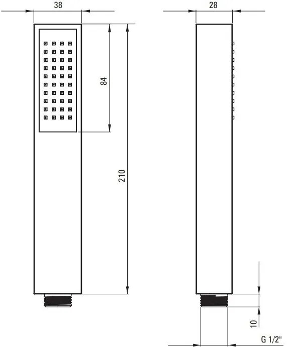 Para de dus Deante Square crom
