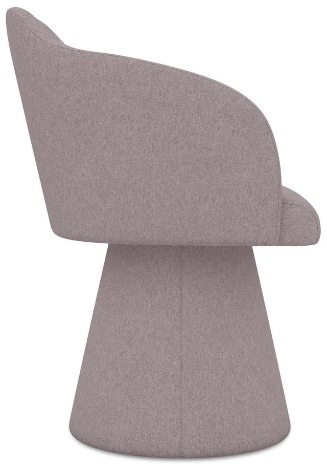 Scaun de sufragerie mov lavandă tapițat Kanoa – Makamii