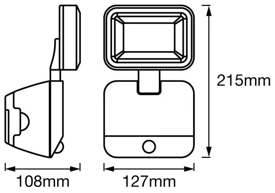 Proiector LED de perete de exterior cu senzor SPOTLIGHT LED/4W/6V IP54 Ledvance