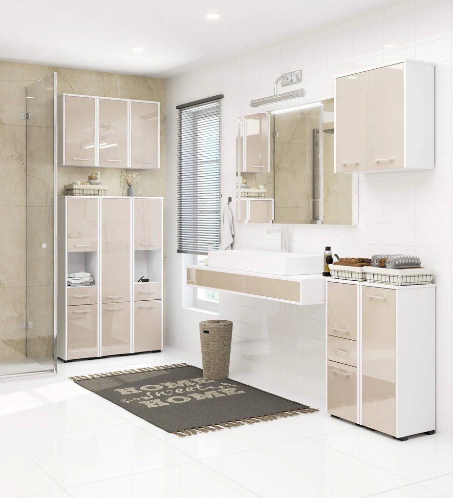 Dulap de baie Farid TYP4 (cappuccino lucios ). 1069889