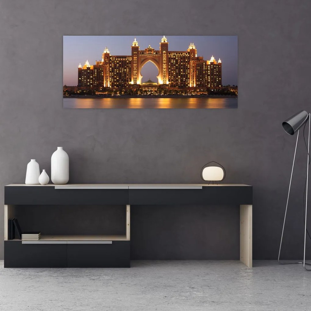 Tablou construcției în Dubai (120x50 cm)