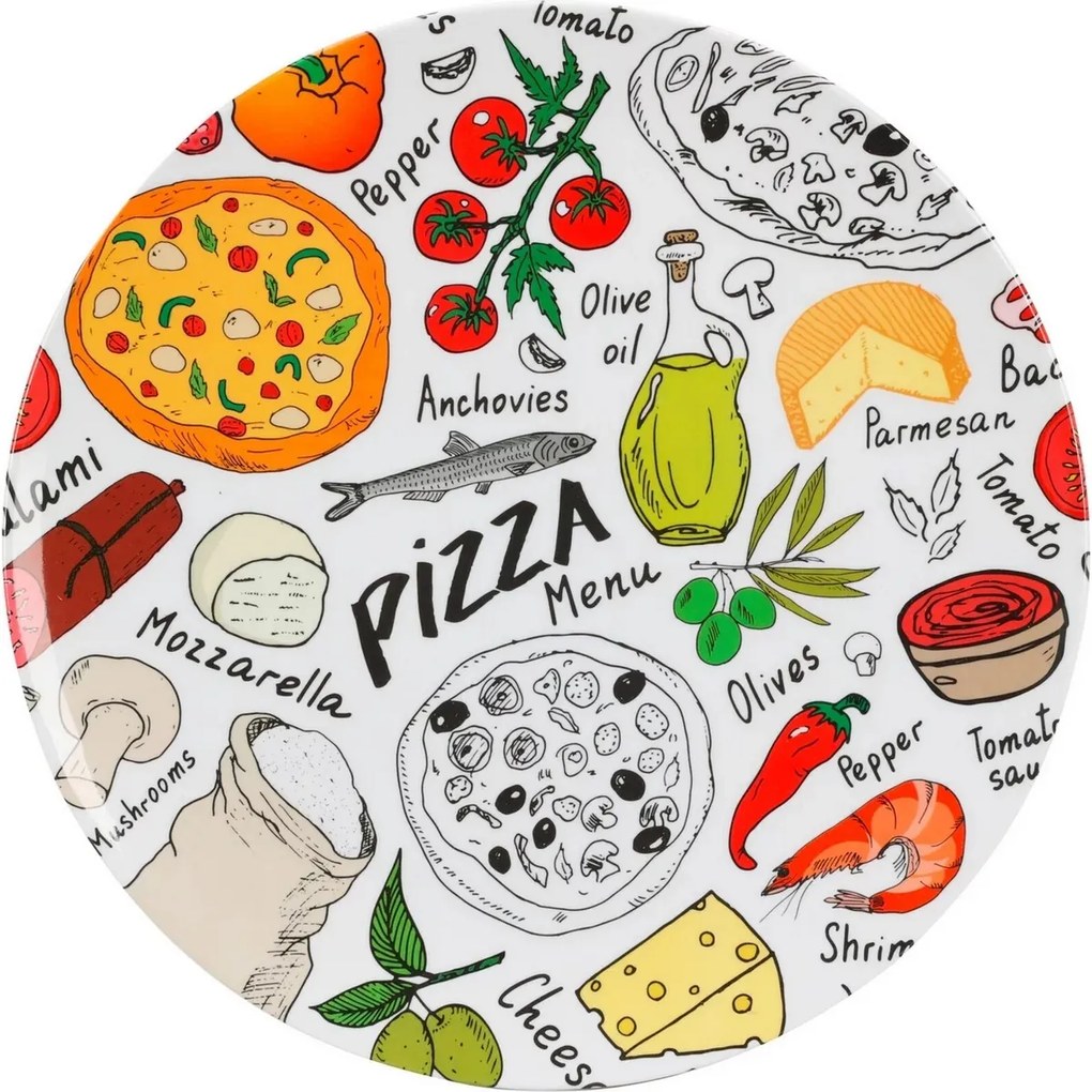Farfurie pentru pizza din melamină Pizza, diam. 33cm