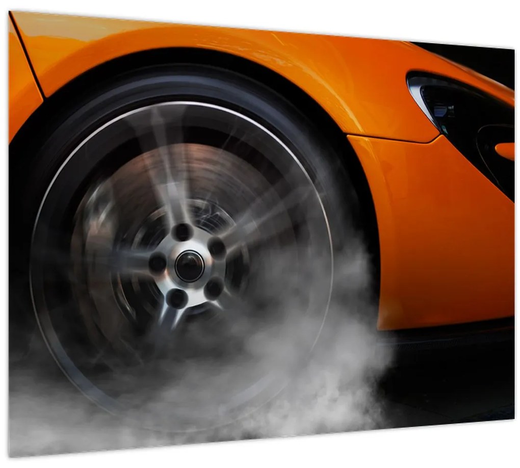 Tablou - Mașină sport portocalie (70x50 cm)