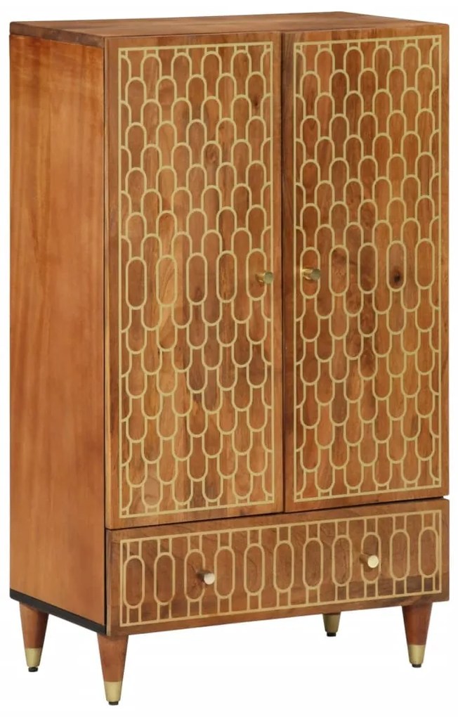 vidaXL Dulap înalt, 60x33x100 cm, lemn masiv de mango