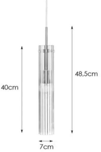 Lustră pe cablu Markslöjd 108112 TUBO 1xE14/40W/230V