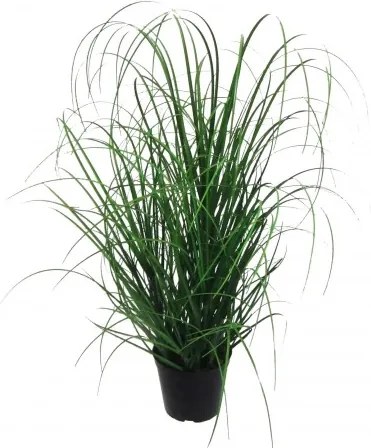 Planta artificiala in ghiveci, Grass Bush Verde, H75 cm